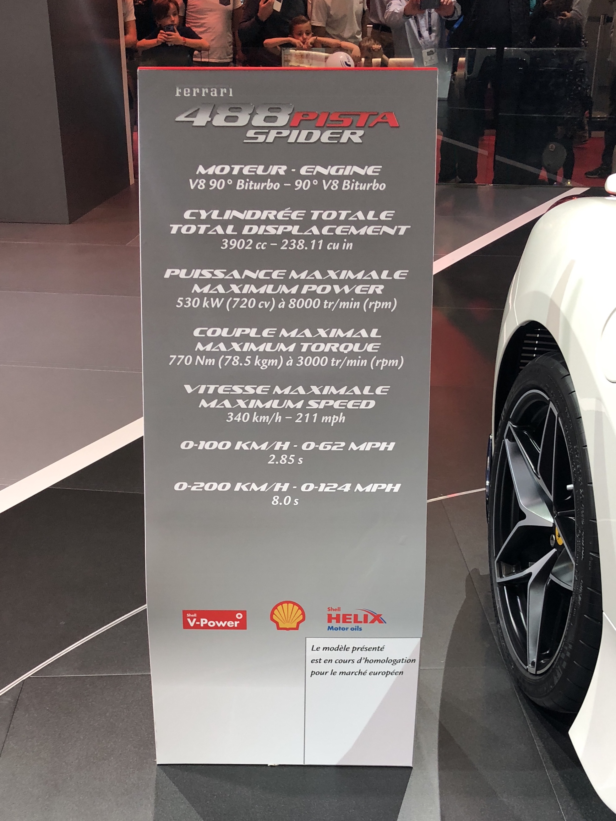 Stand Ferrari 2018 Mondial de l'automobile Paris